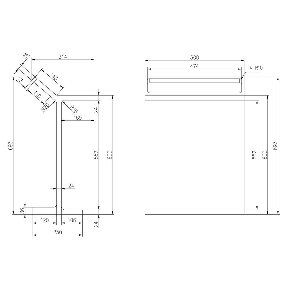 Bernstein Floor Standing Towel Rack with Shelf
50(W) x 69.3(H) cm - Matt White